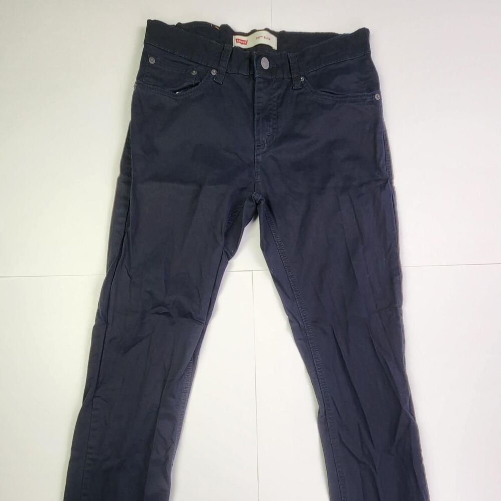 Levi-s Men's Navy and Black Jeans